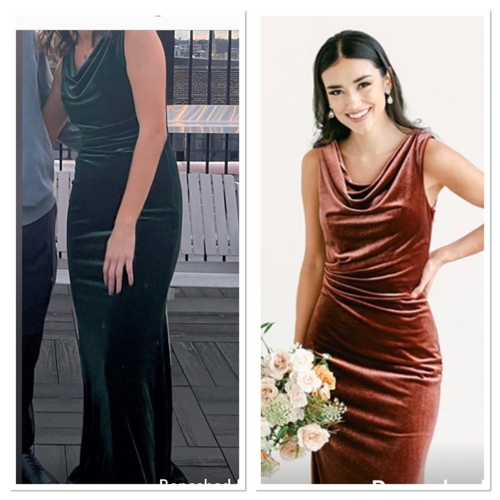Revelry Faith Classic Emerald Velvet Dress